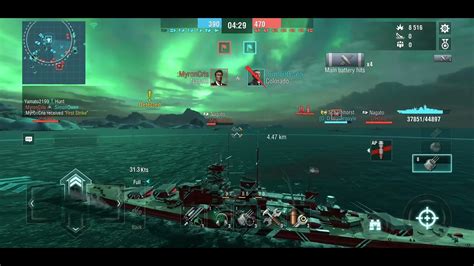 World Of Warship Blitz Gneisenau Gameplay YouTube