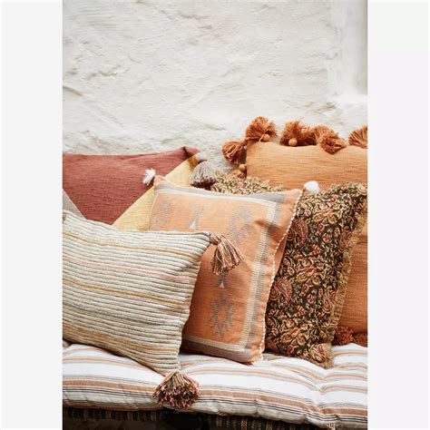 Cushion With Tassels Brown Sugar Salternative Furniture
