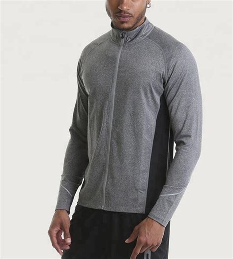 High Quality Zip Up Mens Hoodies Sweatshirts Without Hood