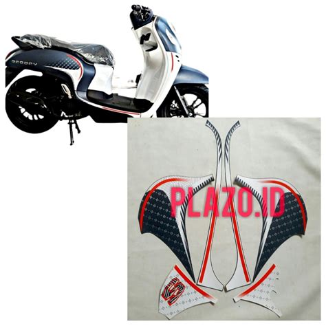 Jual Stiker Lis Striping Motor Honda Scoopy Fashion 2023 Matte Blue