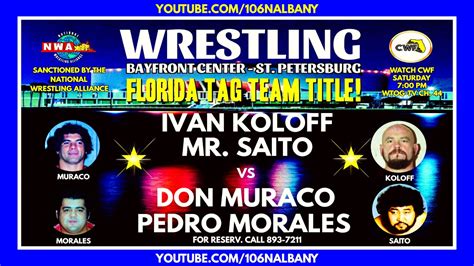 Florida Tag Title Ivan Koloff Mr Saito C Vs Don Muraco Pedro