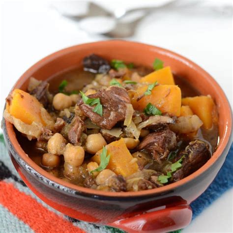 Moroccan Beef Tagine With Butternut Squash Slow Cooker Recipe Amira