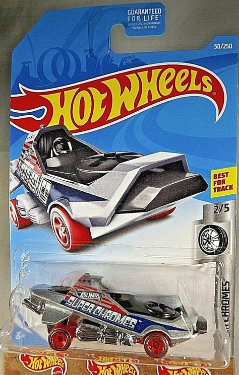 Hot Wheels Super Chromes Hover Out Silver W Red Wheels