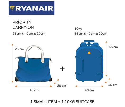 Best Max Size Carry On Hand Luggage Suitcase Backpack Ryanair