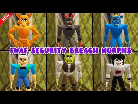 How To Get 6 NEW MORPHS In FNAF Security Breach Morphs BACKROOMS