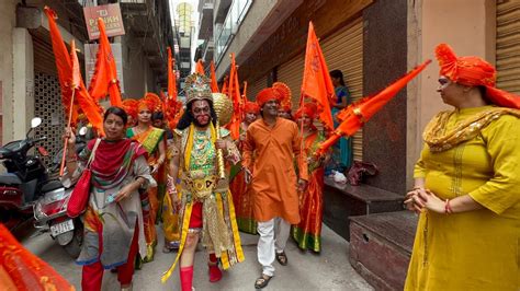 Hanuman Dance At Old City Hanuman Shobha Yatra Hanuman Jayanti Rally