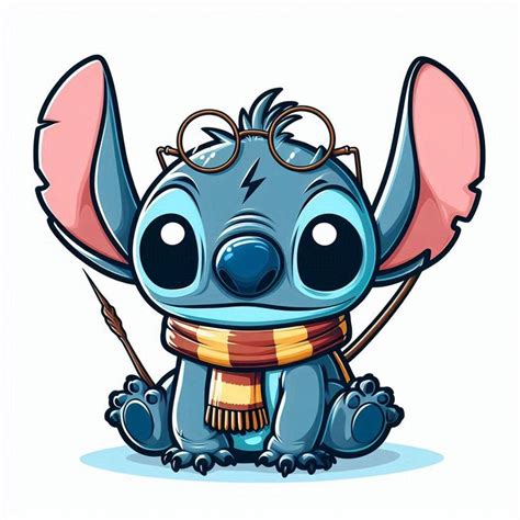 Stitch Fantasiado De Harry Potter Desenho Animado Infantil In 2024