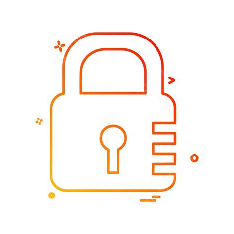 Locks Vector Png Images Lock Icon Design Vector Access Lock Secure