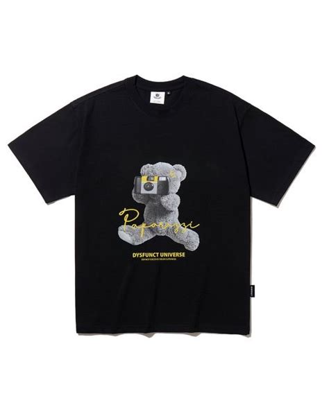 Dysfunct Paparazzi Bear T Shirt Mens Fashion Tops And Sets Tshirts