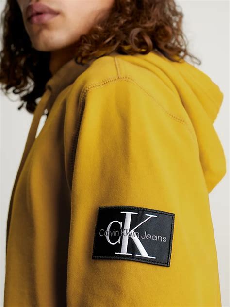 Cotton Terry Badge Hoodie Calvin Klein® J30j323430zie