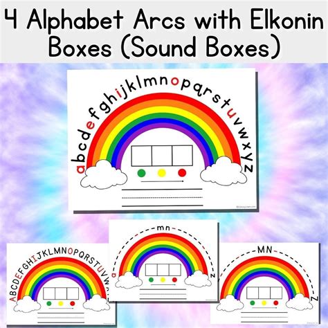 Alphabet Arcs With Elkonin Boxes Capital Lowercase And Anchor