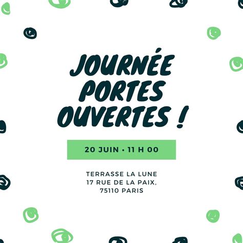 Invitations Une Journ E Portes Ouvertes Personnaliser Canva