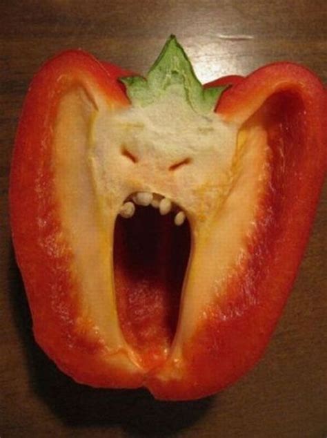 Hot Pepper Stuffed Peppers Funny Fruit Food Humor