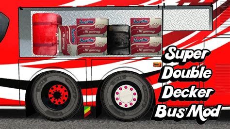 Super Double Decker Jetbus 2 SDD Bus Mod For Bussid Bus Simulator