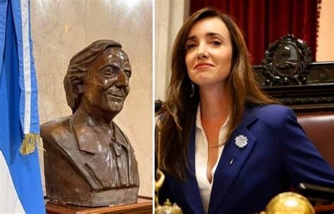 Villarruel Retir Un Busto De N Stor Kirchner De Un Sal N Del Congreso