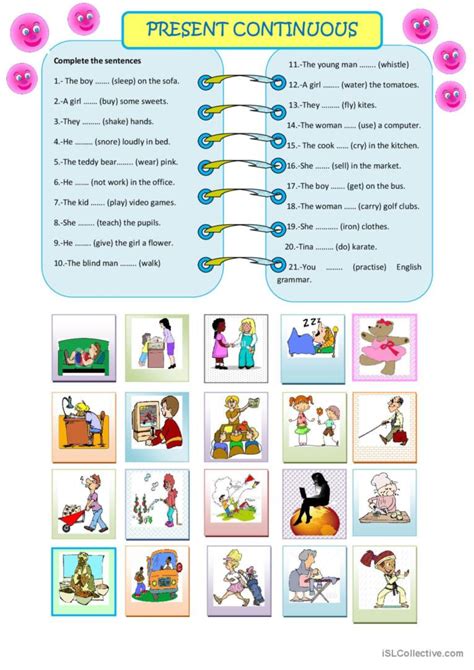 Present Continuous English Esl Worksheets Pdf And Doc