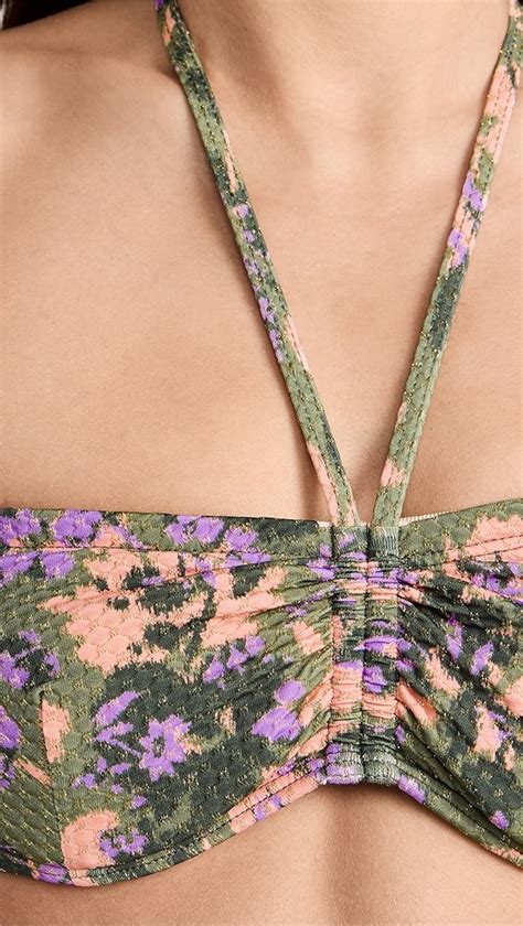Shoshanna Cinched Bandeau Bikini Top Shopbop