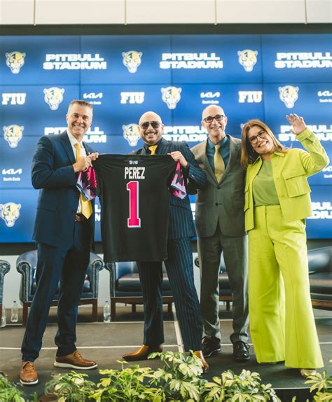 Fiu Athletics Pitbull Announce Unprecedented Partnership And Naming Of