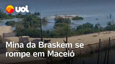 Macei Mina Da Braskem Se Rompe Sob A Lagoa Munda Veja O Momento