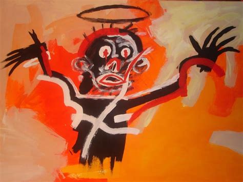 Jean Michel Basquiat Untitled Angel Basquiat Canvas Painting