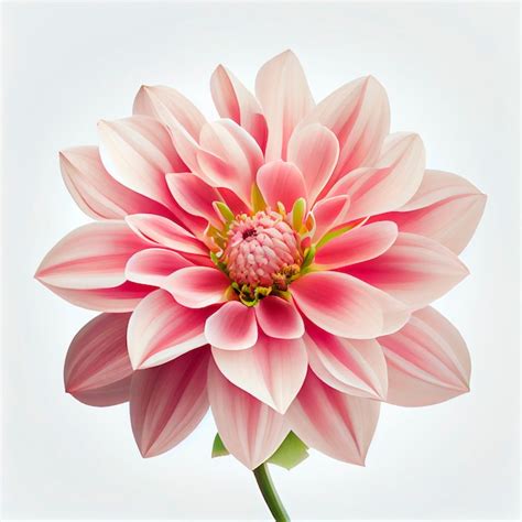 Premium Photo Pink Flower White Background