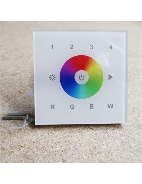 ZigBee 4 Zone RGB And RGBW Touch Panel Wall Mount