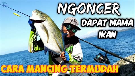 Dapat Ikan Besar Mancing Ditebing Laut Mancing Ngoncer Memang Mantap