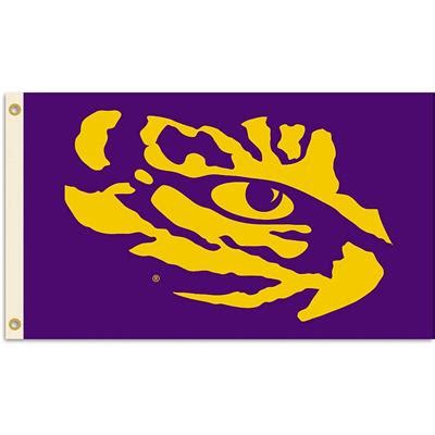 LSU Tigers 3' x 5' Flag - Purple - Tiger Eye