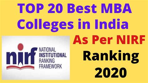 Top Mba Colleges In India Nirf Ranking Iims Maximum Ranks