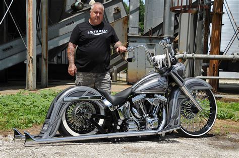 Slammed Chromed Harley Davidson Softail Deluxe Masterpiece