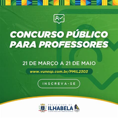 Prefeitura De Ilhabela Abre Concurso P Blico Para Professores Litoral