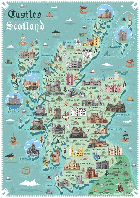 castles scotland uneilparkinsonmakes maps web
