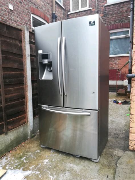 Samsung American fridge freezer REAL STAINLESS STEEL good condition ...