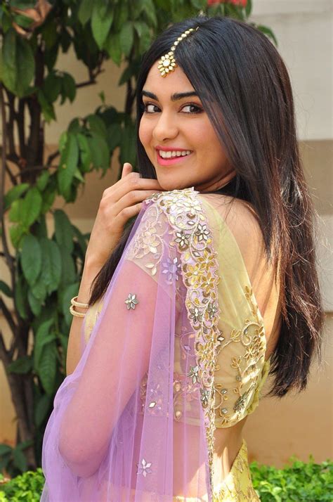 Adah Sharma Beautiful Half Saree Stills