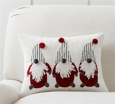 Christmas Gnomes Decorative Pillow Cover Pottery Barn