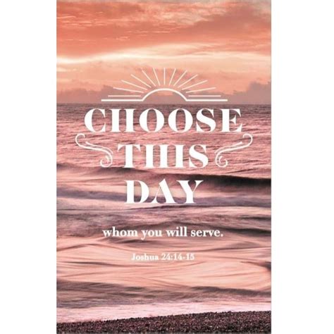 Joshua 24 14 15 Choose This Day Church Bulletins 100 Count Mardel