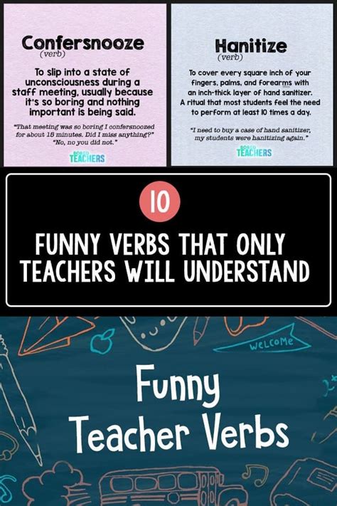 10 Funny Verbs That Only Teachers Will Understand