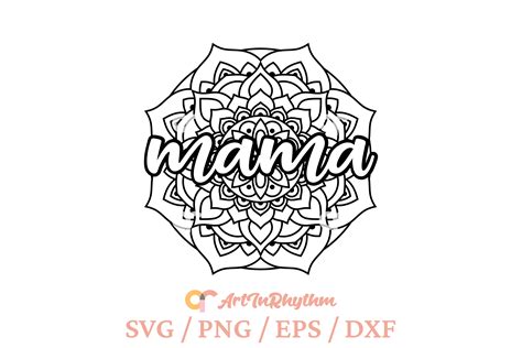 Mama Svg Mothers Day Svg Mandala Svg Graphic By Artinrhythm