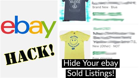 Huge EBay Secret How To Hide Sold Items On Ebay From Your Competitors