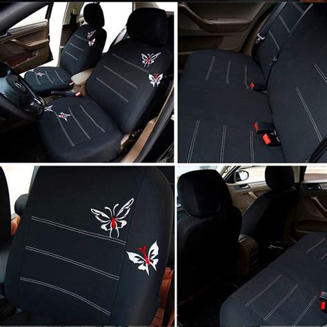 Butterfly Embroidered Fabric Car Seat Cover Cjdropshipping