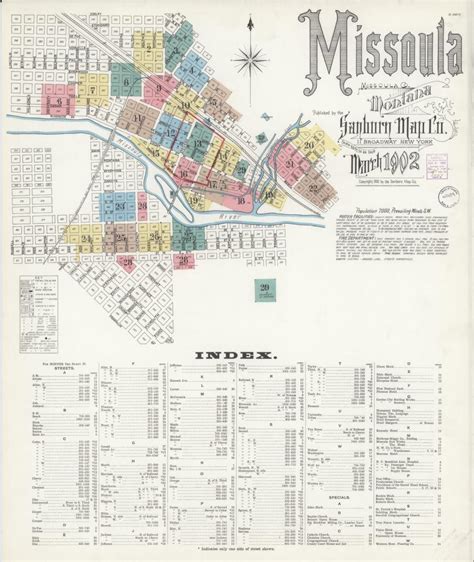 Sanborn Fire Insurance Map From Missoula Missoula County Montana