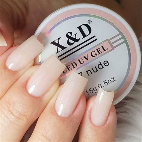 Kit Gel X D Unhas Presilhas Cores Pink Nude Nude Pink Unha Shopee Brasil