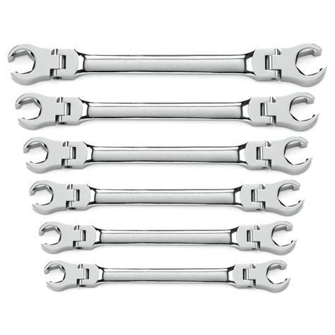 GearWrench 6 Piece Metric Flex Flare Nut Wrench Set 81911D - Discount ...