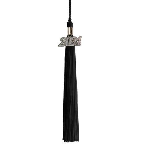 Class Act Graduation Graduation Tassel 2024 Silver Charm 1 Color Black