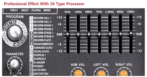 Gtd Audio Channel Watt Professional Powered Mixer Amplifier