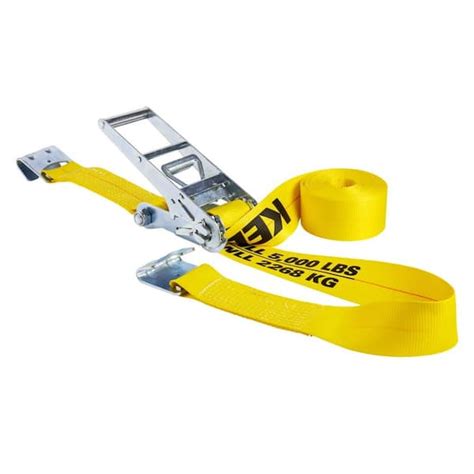 Keeper 3 In X 27 Ft 5000 Lbs Flat Hook Ratchet Tie Down Strap 04637