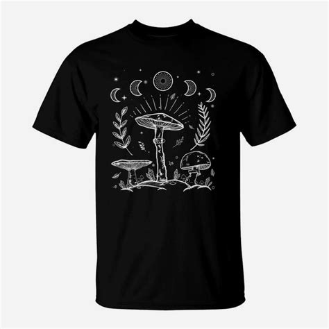 Goblincore Aesthetic Dark Academia Cottagecore Mushroom Goth T Shirt