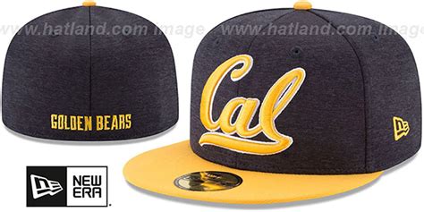 California Heather Huge Navy Gold Fitted Hat By New Era