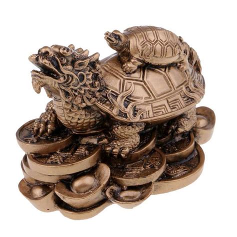 Jual Lucky Dragon Tortoise Feng Shui Statue Bring Wealth Success