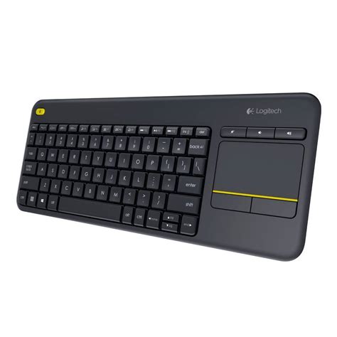 Logitech K400 Plus Teclado Multimedia Touchpad Inalambrico Negro